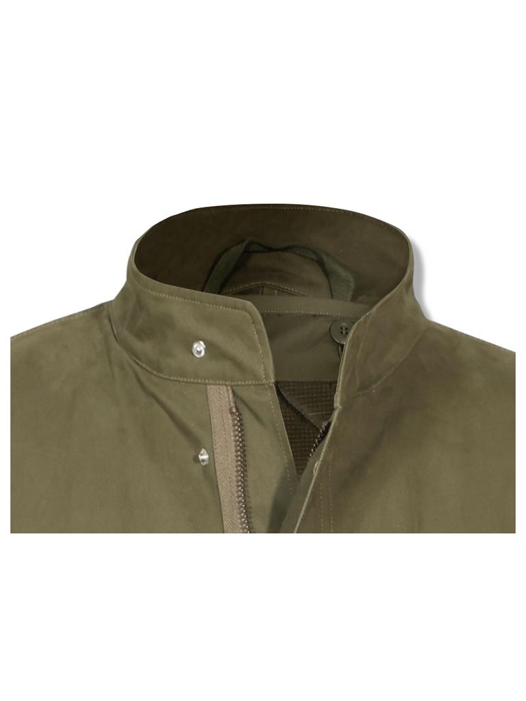 Gubin Long Fishtail Jacket - Khaki
