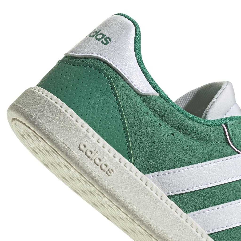 Adidas BREAKNET Sleek Suede NKA01 Court Pink Size Cm Women's Sneakers, Green/Footwear White/Clear (JH6896), 23.0
