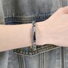 KALEN Gold Plated Stainless Steel Box Chain Bracelet for Men Hip Hop Square Clasp Accessory Waterproof Trendy Jewelry Gift