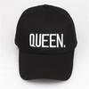 Fashion Couple King Queen Embroidered Baseball Cap Pure Cotton Spring Summer Hat