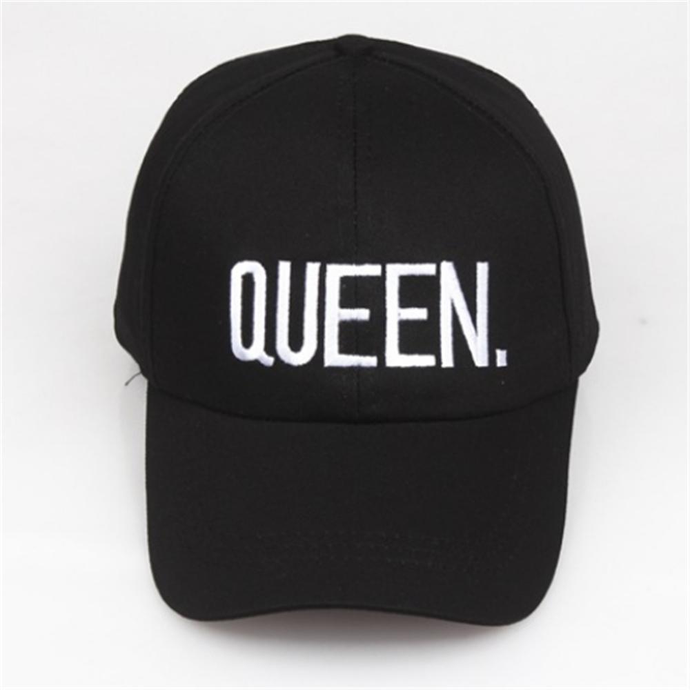 Fashion Couple King Queen Embroidered Baseball Cap Pure Cotton Spring Summer Hat