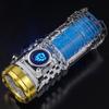 2Pcs Super Power Flashlights with 5 Lighting Modes High Lumens Waterproof Rechargeable Powerful Mini LED Flashlight Emergency Torch
