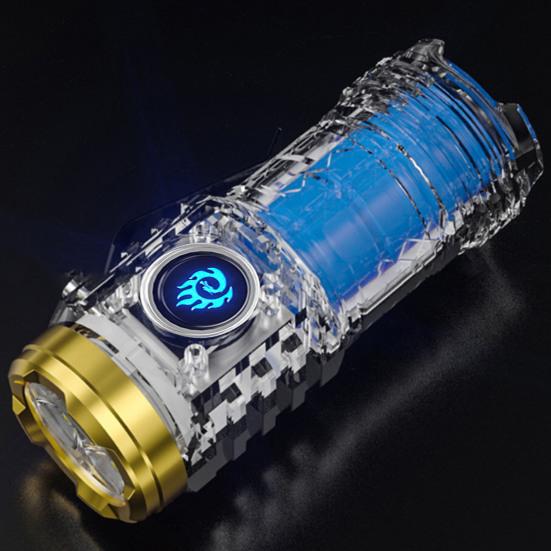 2Pcs Super Power Flashlights with 5 Lighting Modes High Lumens Waterproof Rechargeable Powerful Mini LED Flashlight Emergency Torch