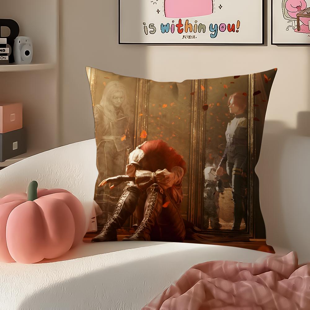 SciFi-Spiel CClair Obscur Expedition 33 Kissenbezug Kissenhülle Kurzer Plüsch Verdeckter Reißverschluss Raum Sofa Kissenbezug