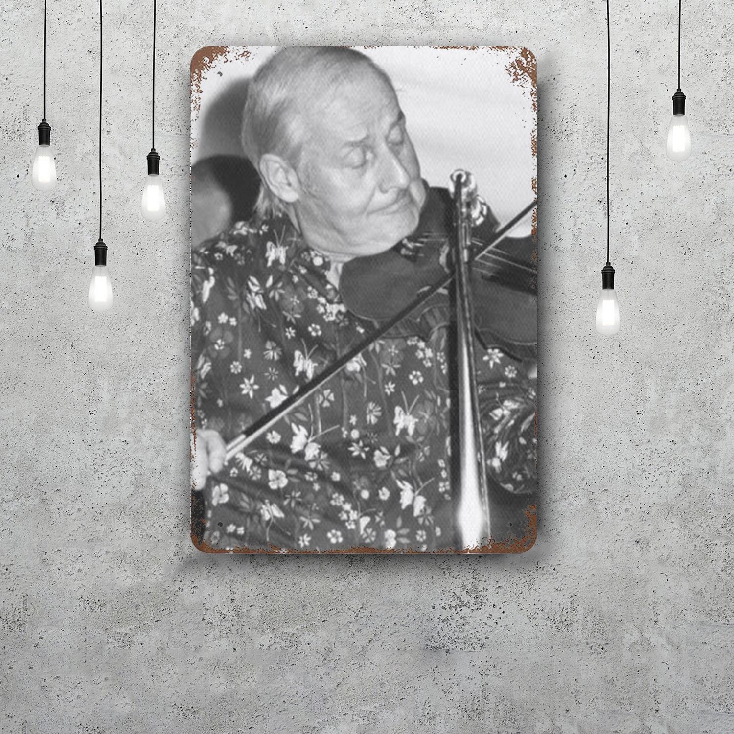 Stephane Grappelli Metal Signs wall decor Vintage Tin Signs Captain Metal Poster Decor for Bar Pub Club Wall Decoration 20x30cm（7.8x11.8inch）