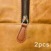 2Pcs Zipper Pulls, Zipper Heads PU Leather Replacement Zip Puller Tags Pull Tabs