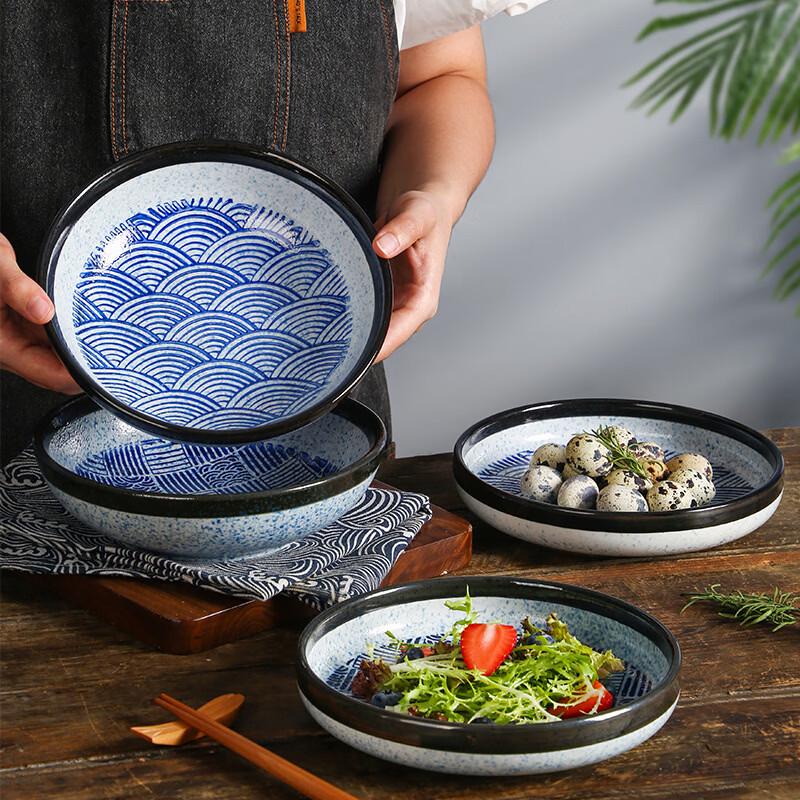 Wutuo Japanese Style Ceramic Deep Plates