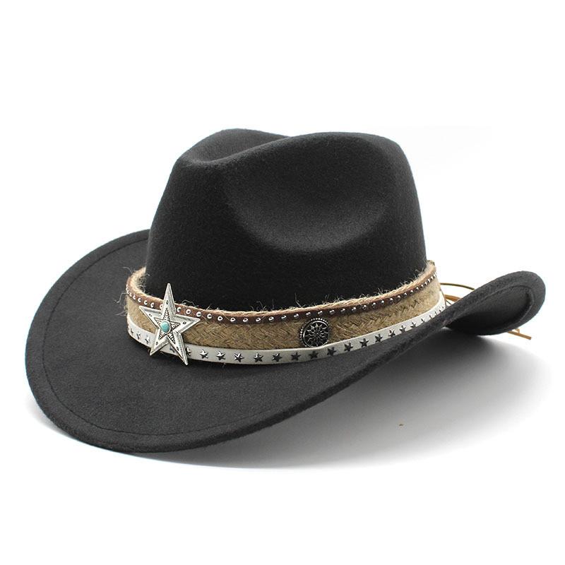 Classic Wool Felt Fedora Hat With Wide Brim For Summer Stylish Men Women чёрный