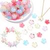 Acrylic Flower Base Featuring Gold Trim for Hair Accessories and Beading Creations In Various Styles