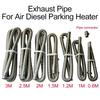 Exhaust Pipe Tube Elbow Connector Set 25mm 26mm for Diesel Heater Car Camper Caravan Truck Automotive Exhaust Parts