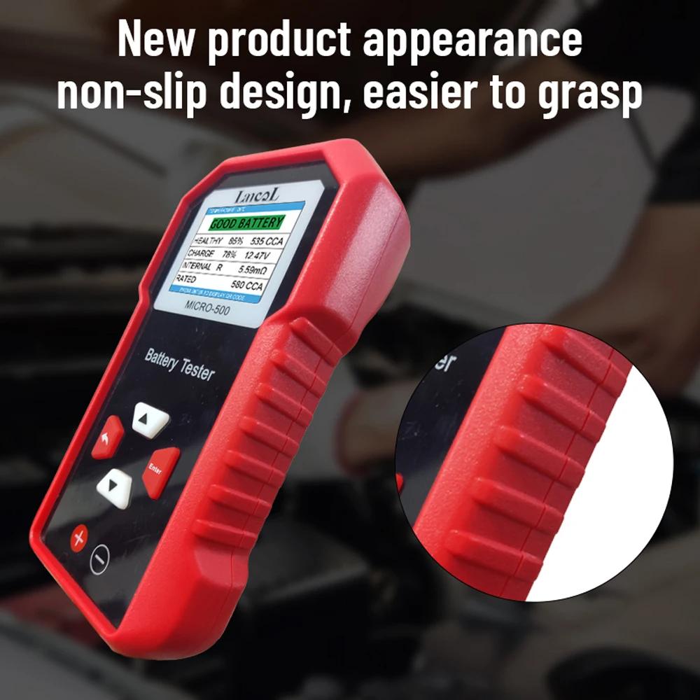 12V Car Battery Tester 40-3000 CCA Lithium Battery Test Lead Acid Battery Analyzer LED Display Lancol MICRO-500 Batteries Tester