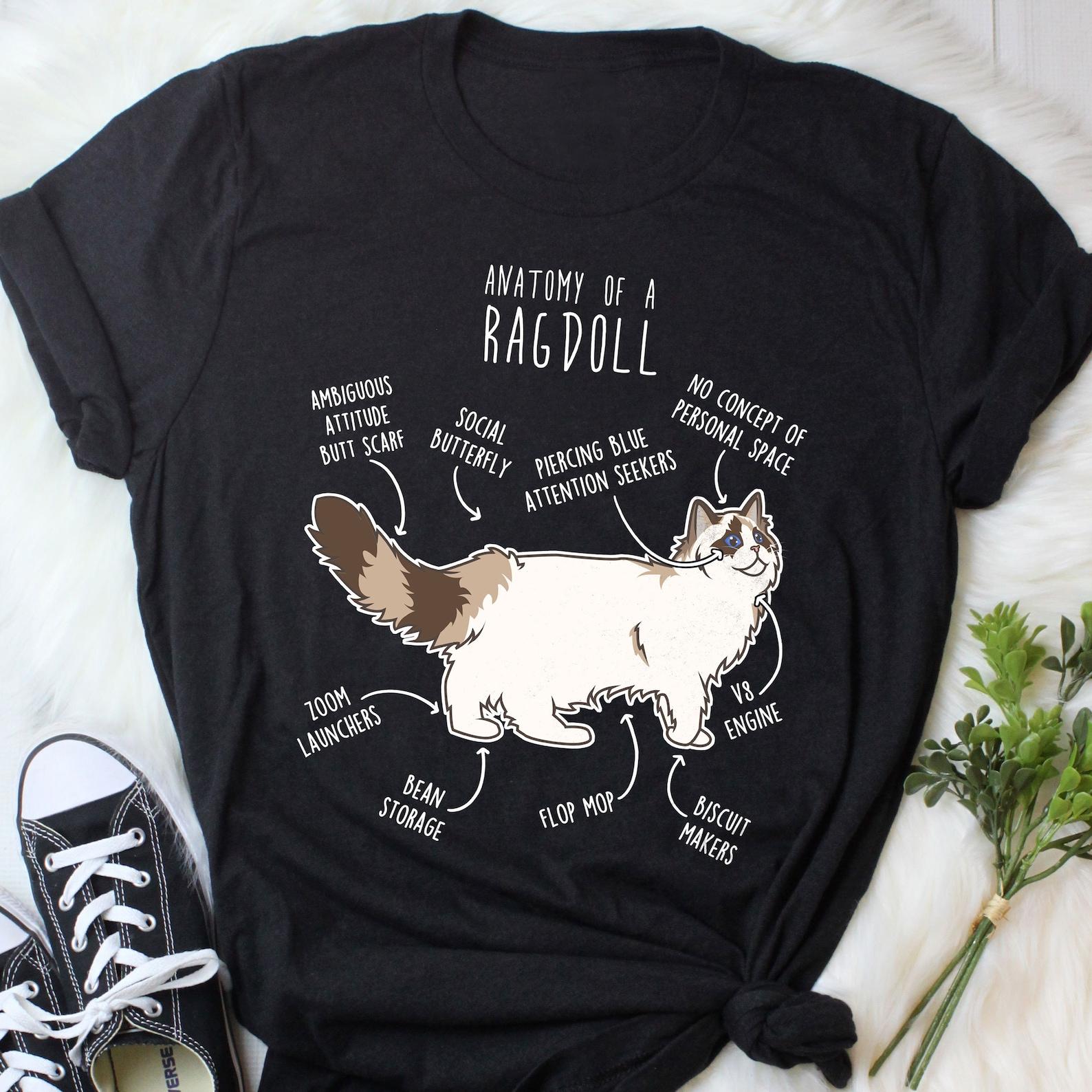 Ragdoll Cat Shirt, , , Funny Cat Lover Gift, Cute Pet T-shirt, Ragdoll Lover Tshirt, Ragdoll Cat Tee, Ragdoll Mom, Dad Torti Bicolor 110