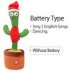 Dancing Cactus Electron Plush Toy Luminous Talking Twisting Cactus Doll Sound Record Repeat Toy Kid Education Toy Christmas Gift