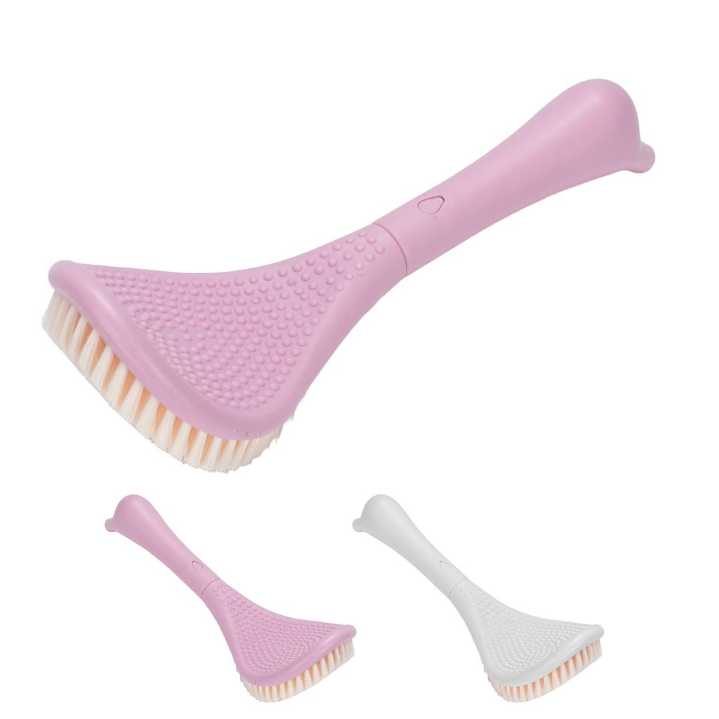 Foot Scrubber Brush for Shower Long Handle Curved Head 3 Lengths Multipurpose Foot Cleaning Brush