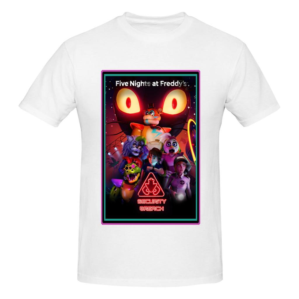 Funny FNAF Halloween Movie Unisexs Tshirt Printed Tops are loose and slim fit Womens Tshirts