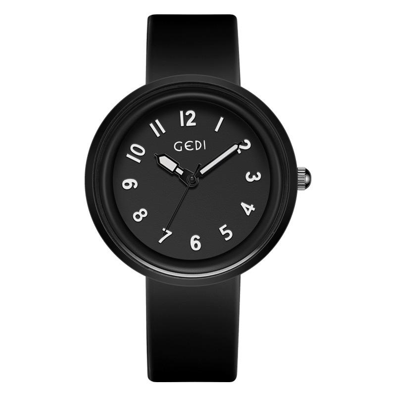 Einfache und hochwertige Silikonuhr, Bonbonfarbe, Kleine und frische Schüleruhr, Wasserdichte Jelly-Uhr.