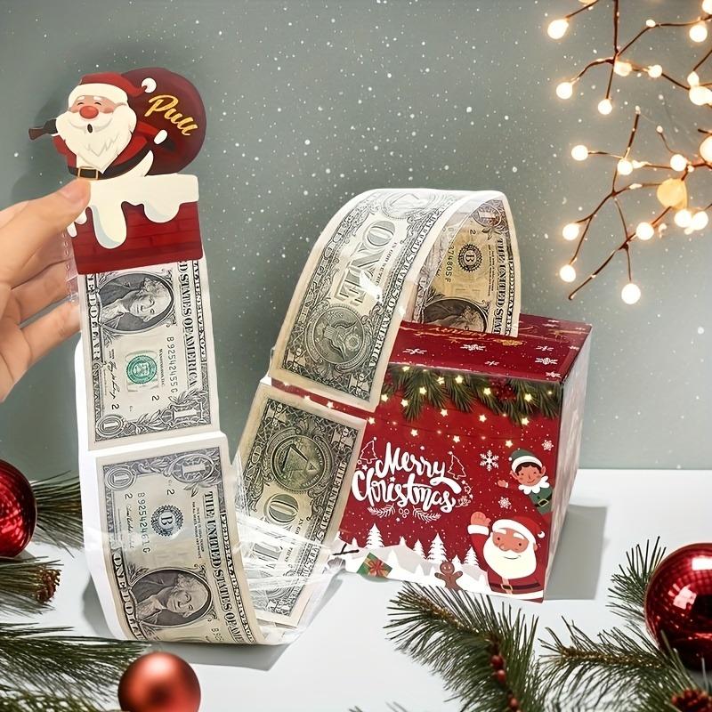 1PC Merry Christmas Pull-Out Gift Box - Fun Surprise Cash Storage Box for Friends, Girlfriends, Wives, Sisters
