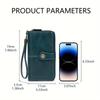 Oil Wax Cowhide Long Wallet: Genuine Leather Large-Capacity Anti-Theft Wallet for Women