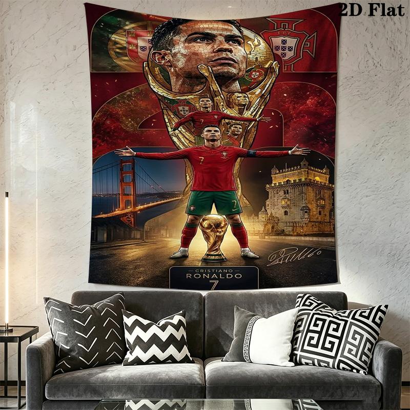 Portugal'S Fire Soccer Passion Ignites Threepiece Set 1 Duvet Cover 2 Pillowcase Without Core Christmas Birthday Gift