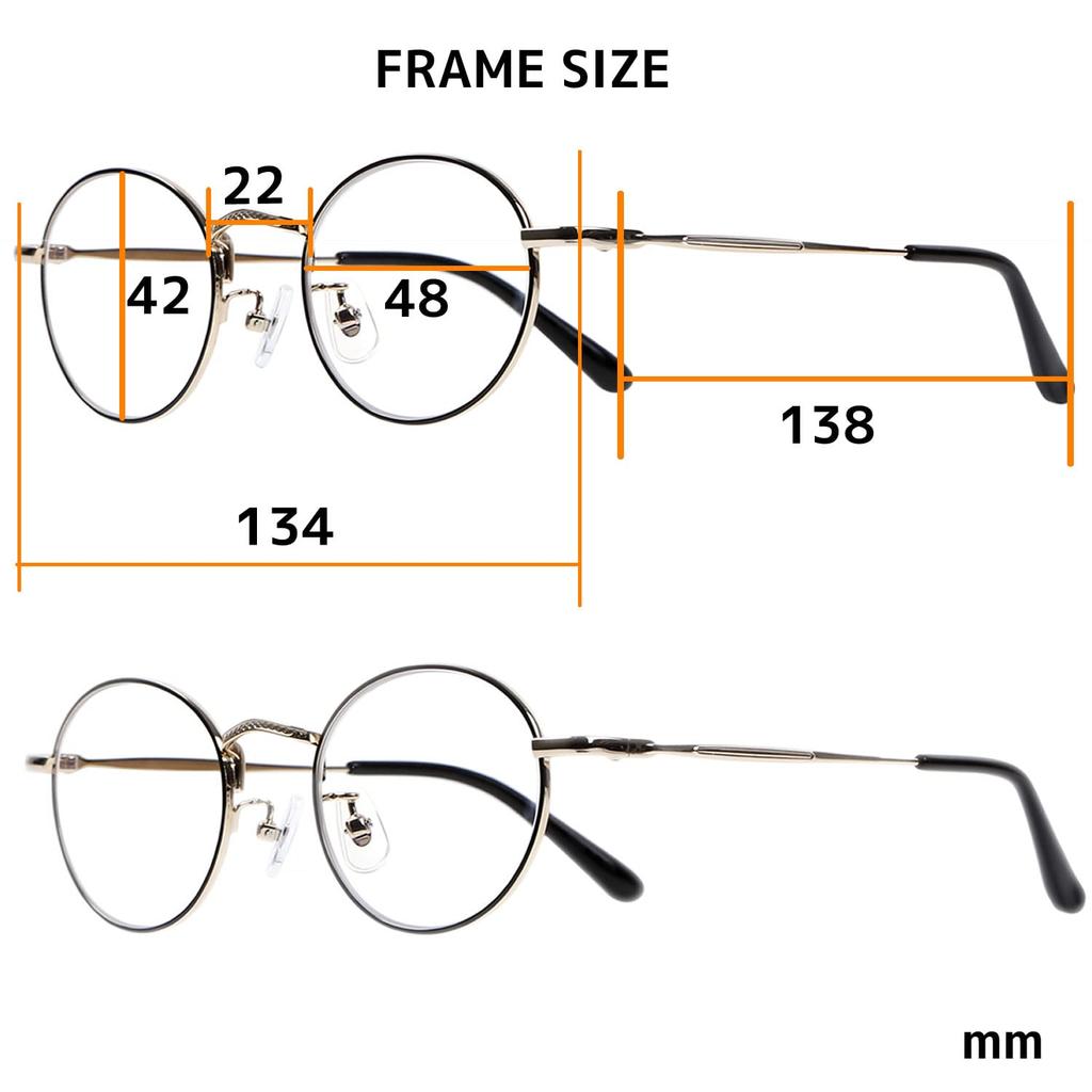 Aspheric Lens Magnifying To Blue Light Frame Black Magnifying Glass Loupes for Reading [Netmeganecom] [Lcm003C2X14] Glass, 1.4x (equivalent +1.5x),