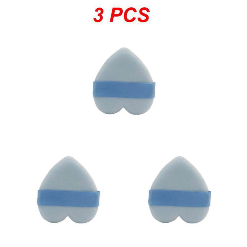 1/2/3PCS Heart-shaped Velvet Facial Face Makeup Puff Cosmetic Makeup Cotton Sponge Puffs Make Up Tools