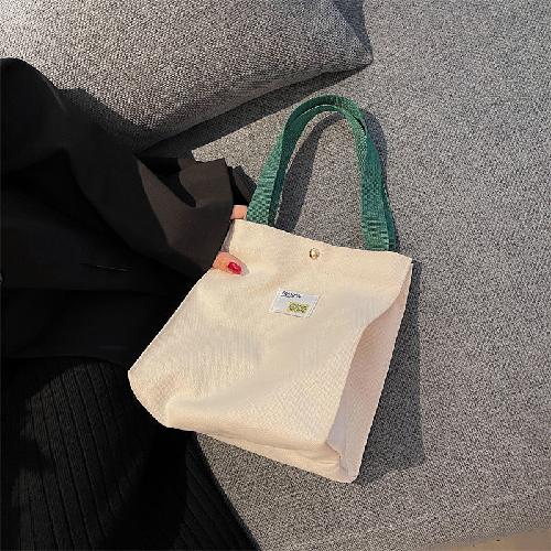 Einfache Lunchtasche in Unifarbe, tragbare kleine Stofftasche aus Segeltuch, tragbare Tasche aus Segeltuch, Tasche zur Aufbewahrung von Kleinkram