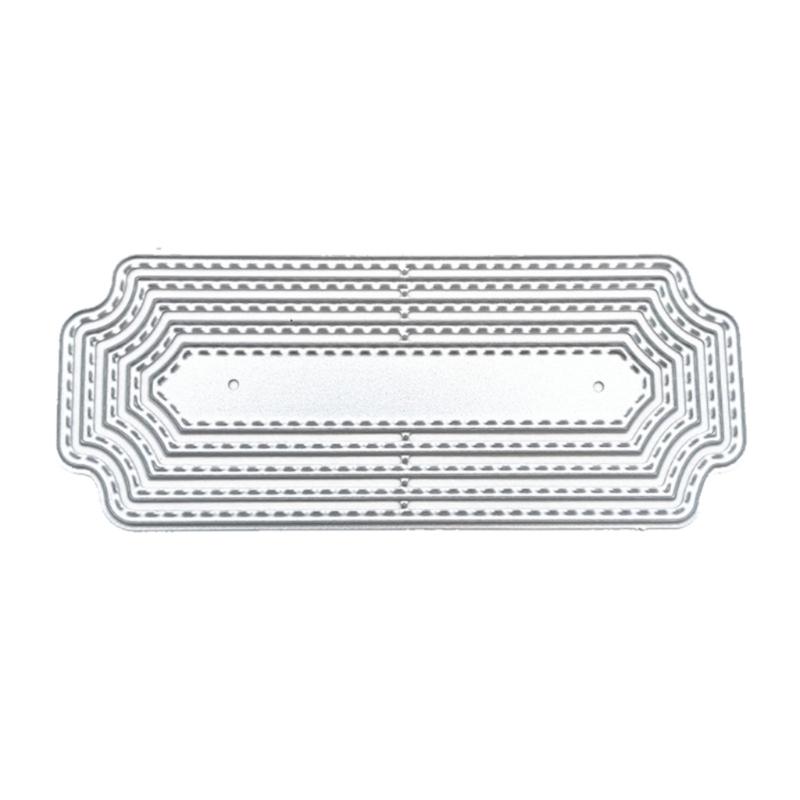 Metal Cutting Dies Label Frame Card Embossing DIY Photo Album Template Mold