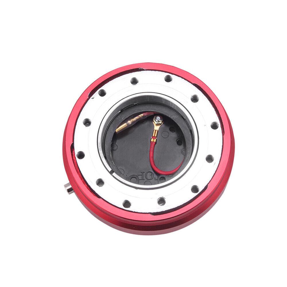 Universal Car 6 Hole Steering Wheel Quick Release Hub Adapter Snap Off Boss Kit