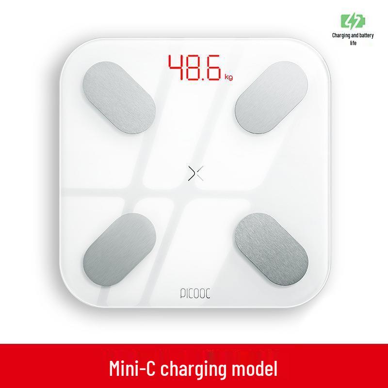 Smart Body Fat Scale - Compact Fitness & Health Tracker with Rechargeable Feature for Men
