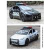 1/24 Tesla Model Y SUV Alloy Police New Energy Car Model Diecast Metal Vehicles Car Model Simulation Sound and Light Children Toy Gift