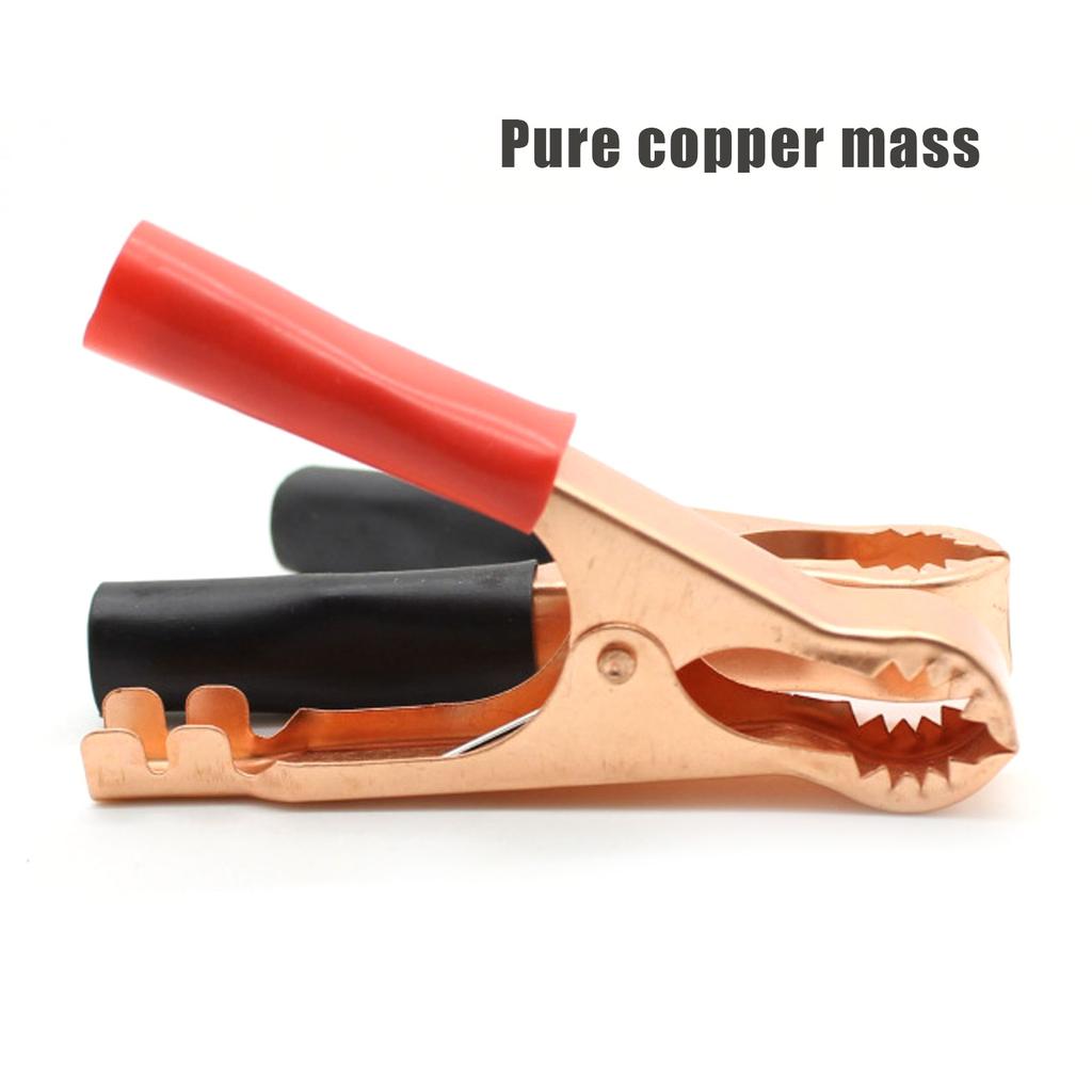 2Pcs 30A/50A Red + Black 70mm/80mm Crocodile Car Caravan Van Battery Test Lead Clips Best Promotion Alligator Clips