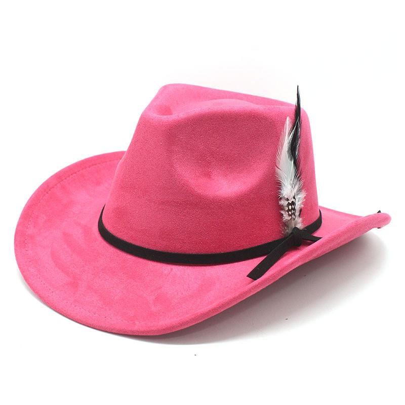 Style Felt Hat With Embroidered Tapestry And Wide Brim For Men And Women