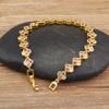 Nidin New Popular Inlaid Colorful Zircon Charm Chain Bracelets 3 Styles For Women Girl Birthday Party Bangle Jewelry Fine Gifts