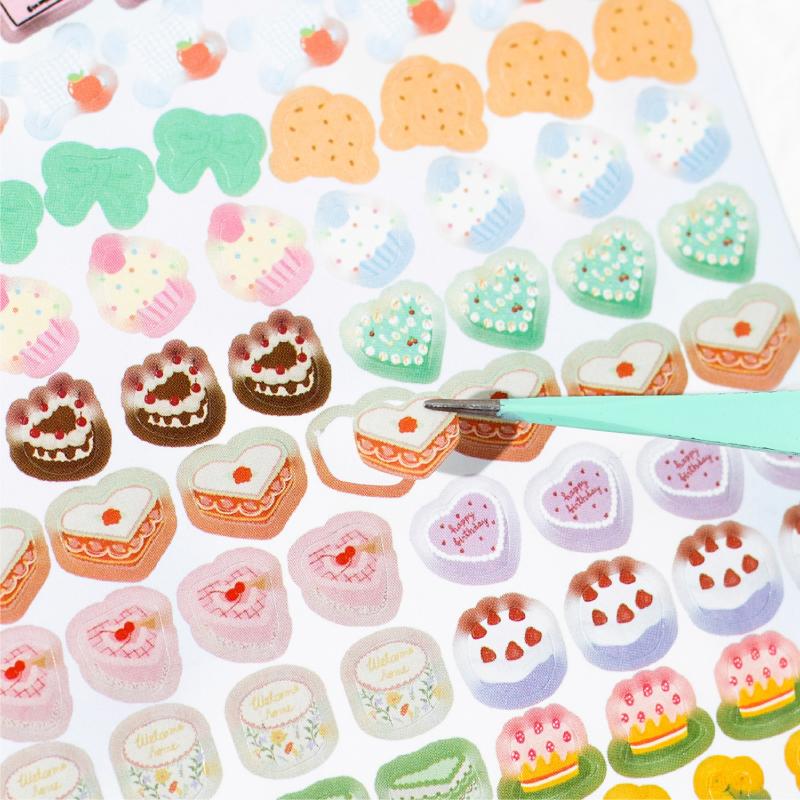 24Sheets/Book Sticker Book Kawill Party Loose-Leaf Handbook Stationery DIY Handmade & Scrapbook Diary Decorative Sticker Book