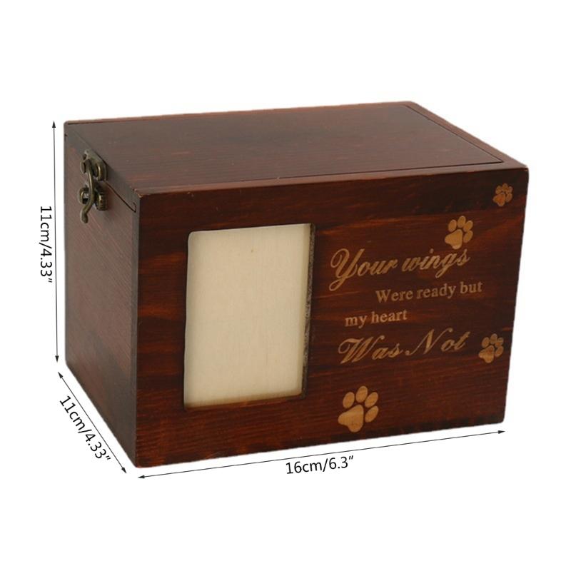 Dog Funeral Cremation Wood Urns for Ashes Pet Wood Memorial Urns Gifts Commemorate Love Funeral Cremation