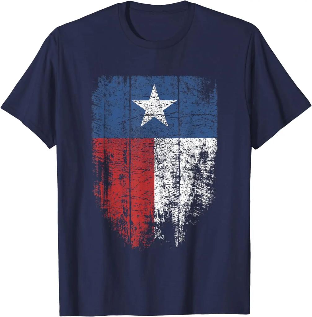 Distressed Texas State Flag TShirt 100 Cotton ONeck Summer Short Sleeve Casual Mens Tshirt Size S3XL