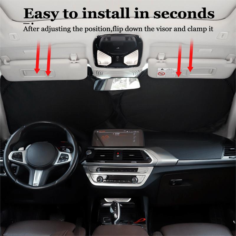 VFO1   Car Windshield Sunshade Ultraviolet-Proof Sunshading Board Accessories For Mercedes Benz AMG W210 W176 CLS CLE CLA GLA GLB GLS.