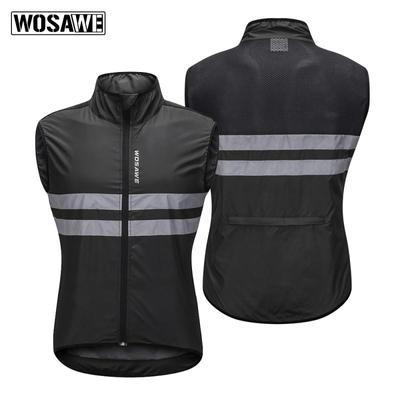 ג'רזי רכיבה על אופניים ללא שרוולים של Wosawe עמיד לנשימה MTB רכיבה על אופניים מעיל ספורט עליון לגברים ו