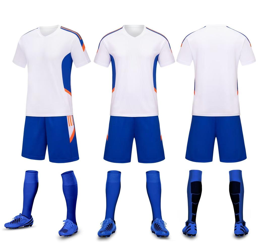 Children'S Football Jersey Set Short-Sleeved Student Class Uniform Sports Football Jersey Team Game Training Team Uniform Printing Number
