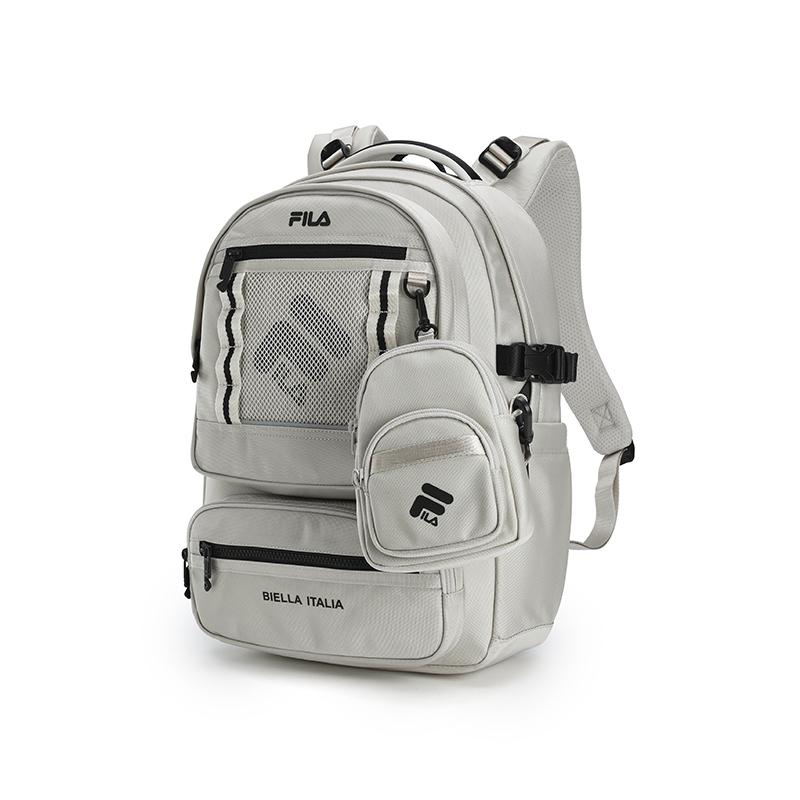 New FILA ORIGINALE Fabric Backpack Unisex Tin Gray F13U539132FDY