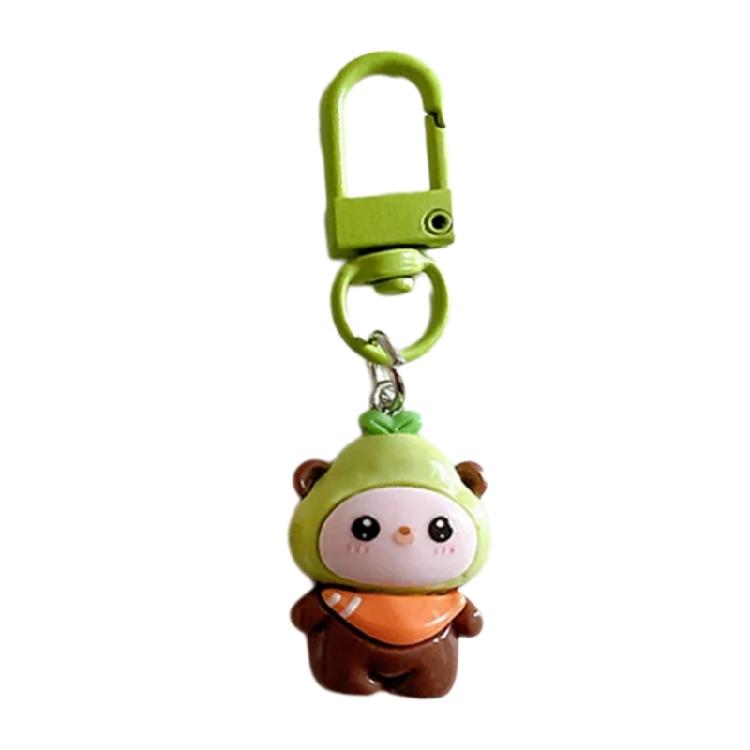 

Small and Practical Key Ring Fashionable Cartoon Fruit Baby Pendant Keychain Accessory Elegant Backpack Decoration зелений