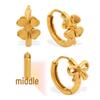 Elegant Four-Leaf Clover Earrings for Women – Versatile, Daily Wear with a Touch of Luxe.