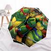1pc Turtles Automatic Umbrella | Portable Foldable 8-Rib Manual Open, Cute Halloween & Christmas Gift for Outdoor, Casual Accessory, Durable Canopy yy
