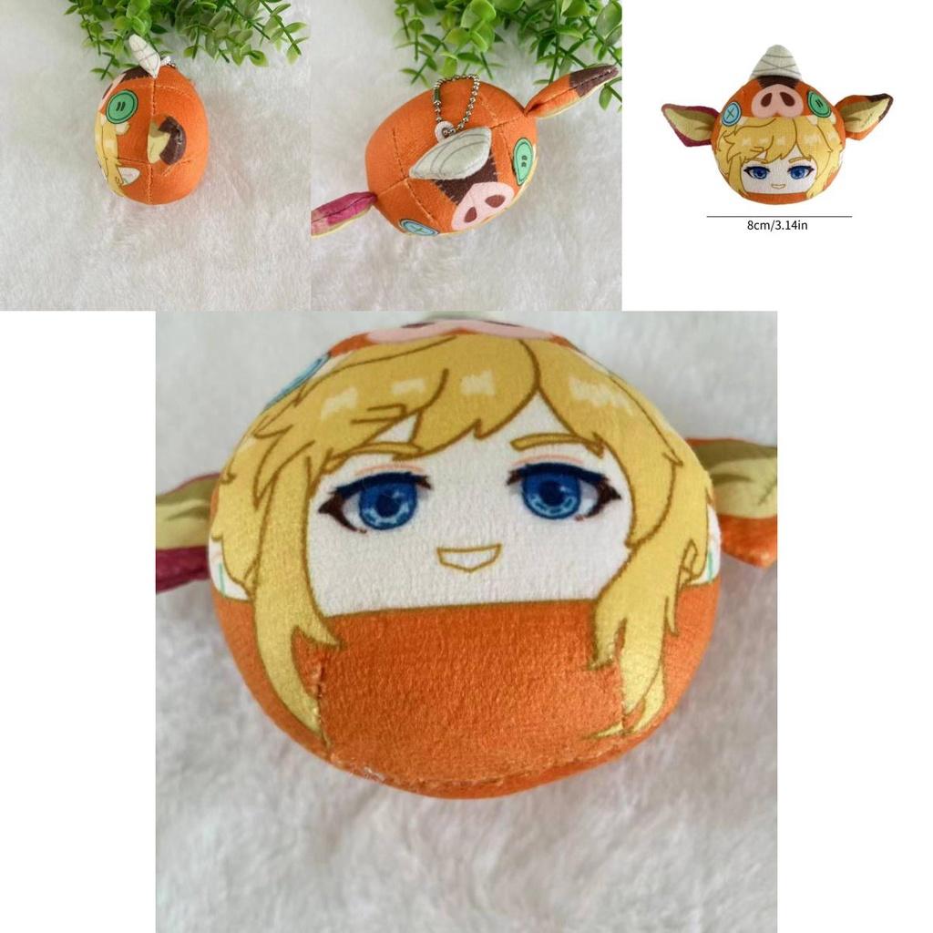Brinquedo de Pelúcia Link de The Legend of Zelda com Chapéu de Cabeça de Porco Orelhas Macio e Fofo Boneco de Pelúcia 8cm