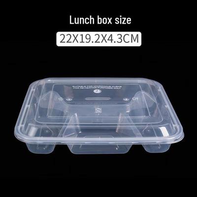 Disposable Multi-Compartment Plastic Meal Boxes