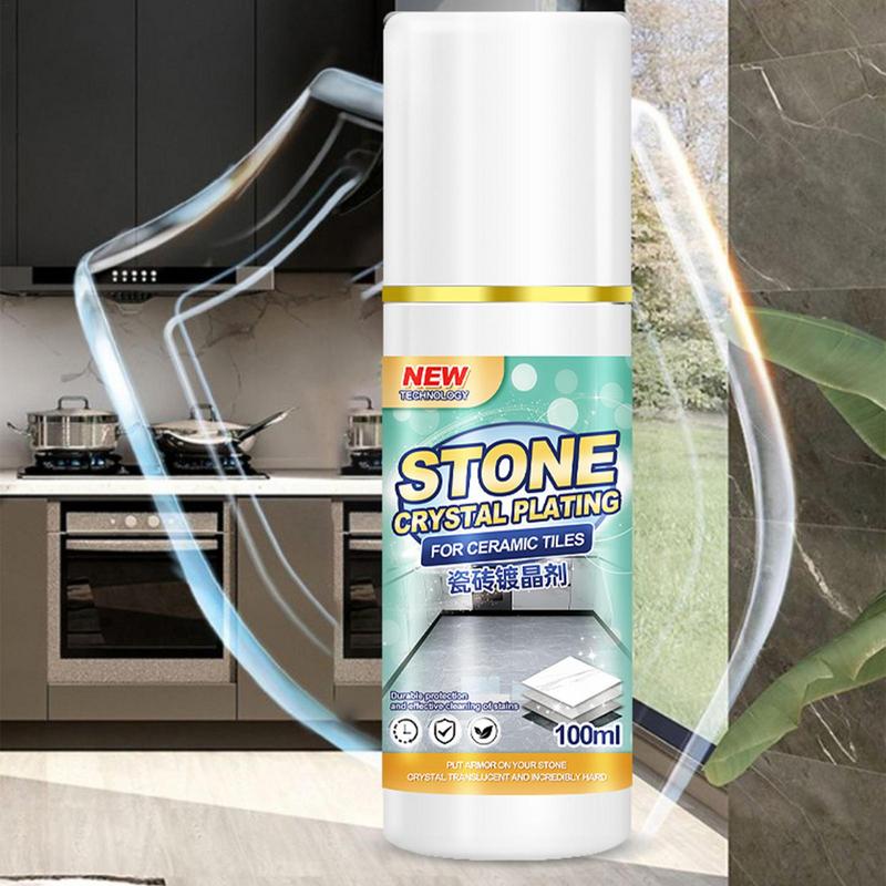 Crystal Coating Agent 100ml Mild Stone Polishing Agent Crystal Coating Agent for Home Floor Tiles and Furniture Scratch Repair