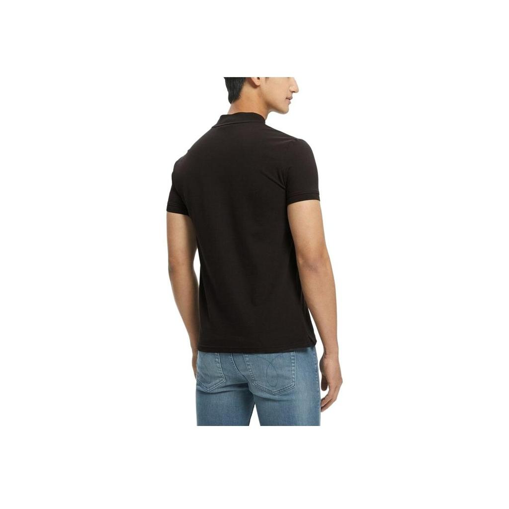 Calvin Klein Embroidered Stretch Breathable Slim Fit Polo Shirt Men Tops Black J320628-BEH