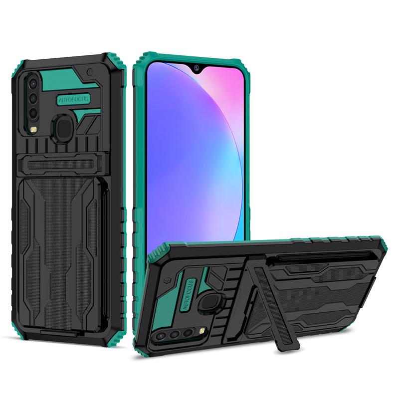 

Vivo Y17/Y17S Diamond Card Holder Stand Protective Case Y72 5G/Y53S темно-зеленого