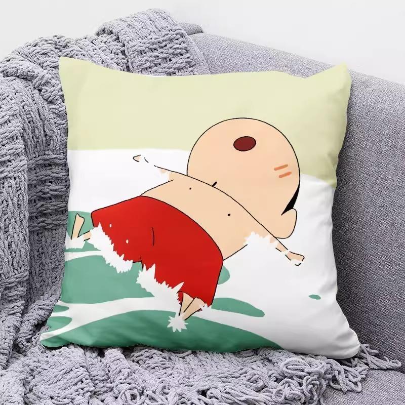 Cute Crayon Shin-chan Cartoon-Printed Pillowcases for a Cozy Sleep! Sofa cushion cover, room decoration, gifts