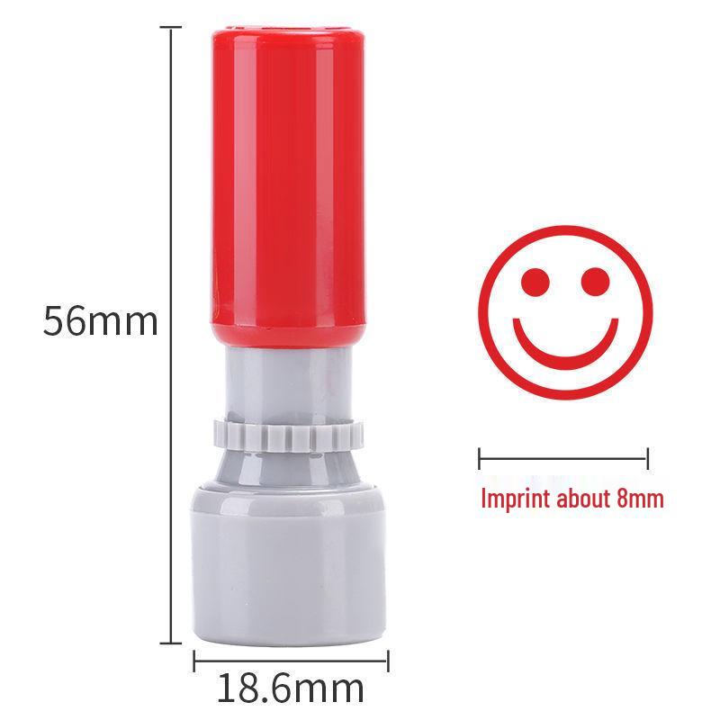 Mała Okrągła Pieczątka Nauczyciela: Pięcioramienna gwiazda dla zachęty i kontroli jakości